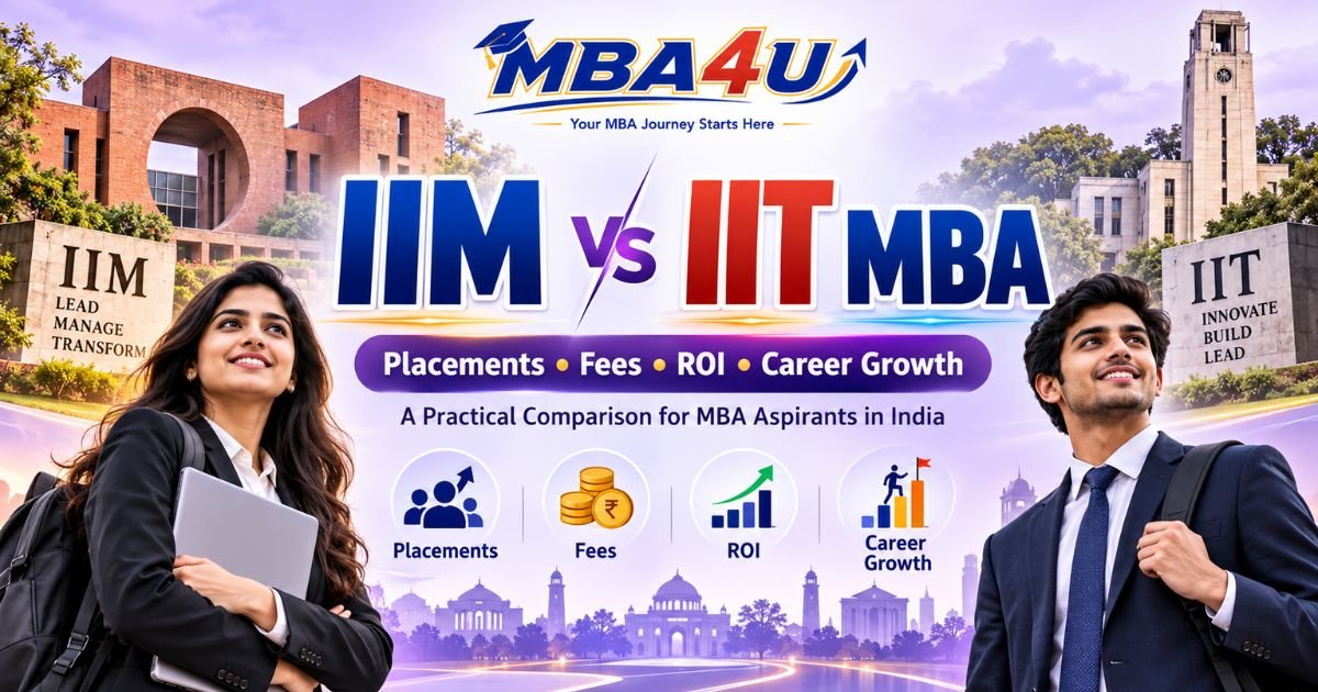 IIM vs IIT MBA comparison of fees, placements, ROI and career opportunities in India 2026–27